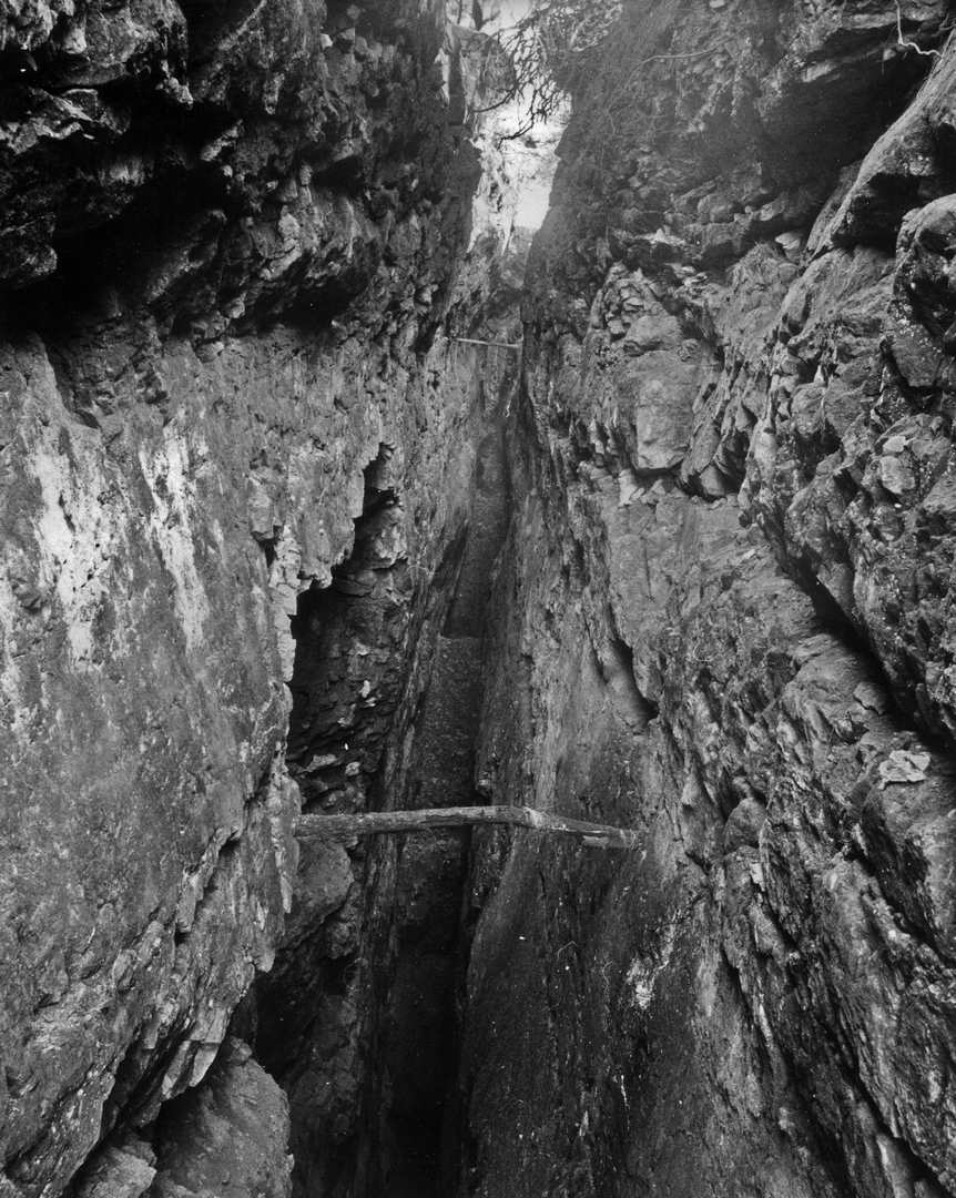 Long Rake from emergency escape ND now filled